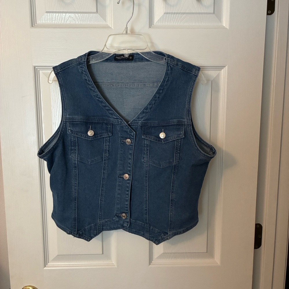 Blue Denim Vest